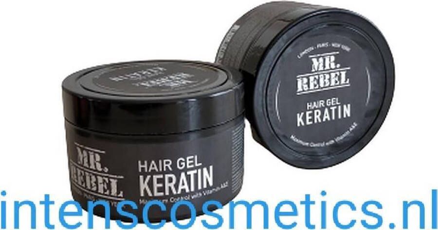 Mr. Rebel Mr.Rebel-Keratin Hair gel-Haargel-keratin haargel -gel-maximum controle without vitamine A&E 450 ml