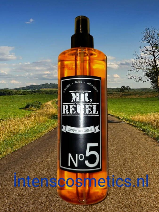 Mr. Rebel Mr.Rebel spray cologne salongebruik – 400 ml aftershave lotion body splash Barber Kapperszaak