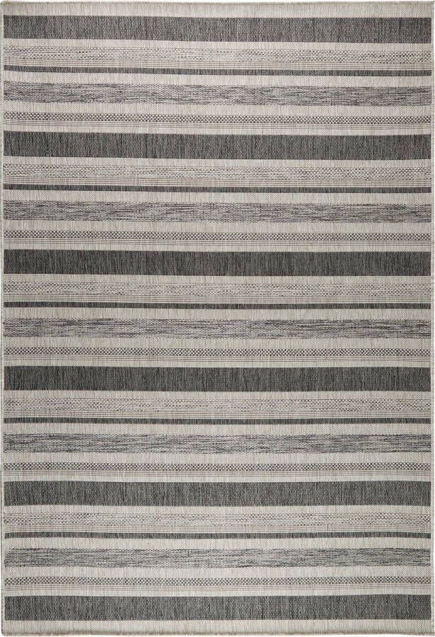 MrCarpet Superdeal Buitenkleed Tuintapijt Buiten vloerkleed Treviso Grijs Antraciet 160 x 230cm