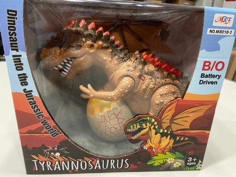 MRF Tyrannosaurus Rex Jurassic World Dinosaurus Speelgoed op batterijen Bruin