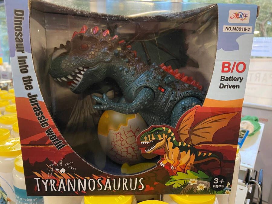 MRF Tyrannosaurus Rex Jurassic World Dinosaurus Speelgoed op batterijen Groen