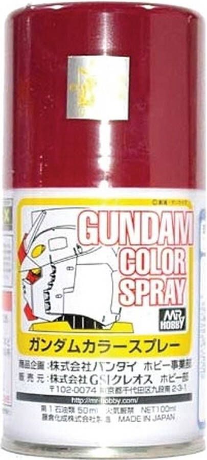 Mr. Hobby Mrhobby Gundam Color Spray (10ml) Ms Char's Red (Mrh-sg-11) modelbouwsets hobbybouwspeelgoed voor kinderen modelverf en accessoires