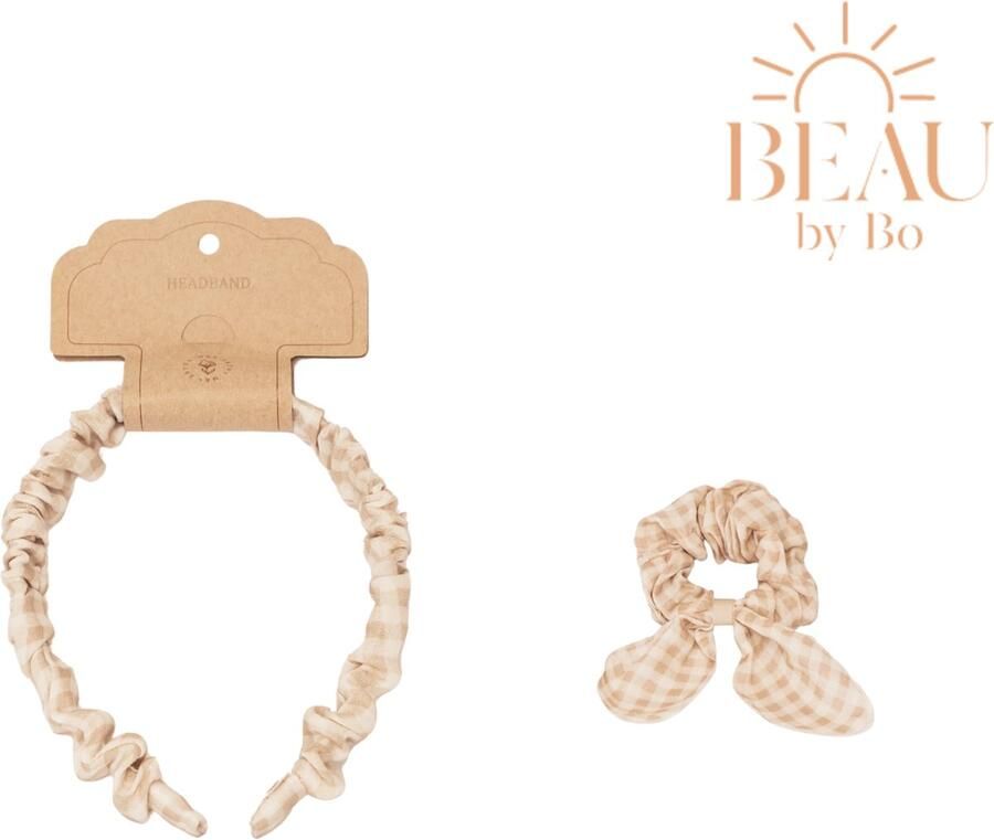 Mrs Ertha BEAU by Bo Haaraccessoires Haarband + Scrunchie Soft Squares