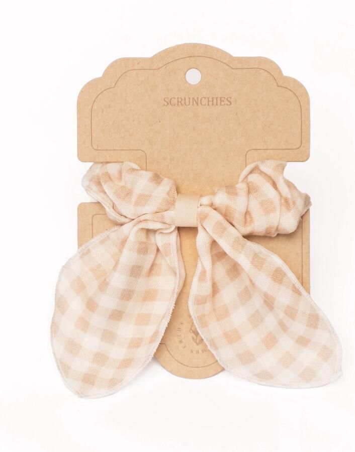 Mrs Ertha Scrunchies met strik Soft Squares