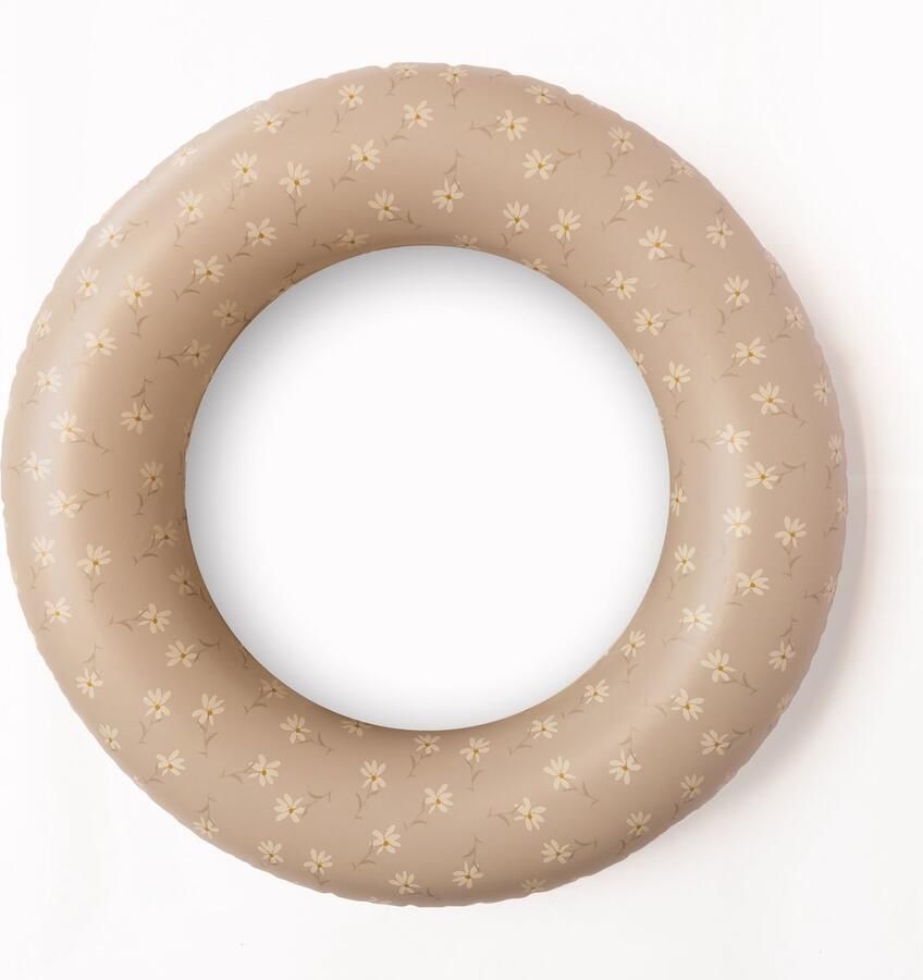 Mrs Ertha Zwemband Zwemring beige little daisys 3+ jaar Ø 45 cm