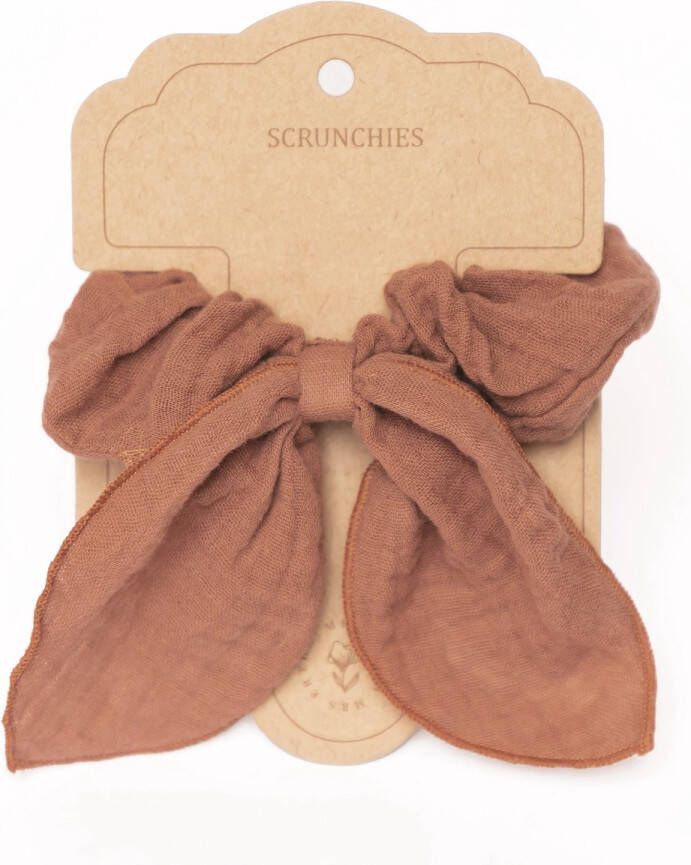 Mrs Ertha Scrunchies met strik Rusted