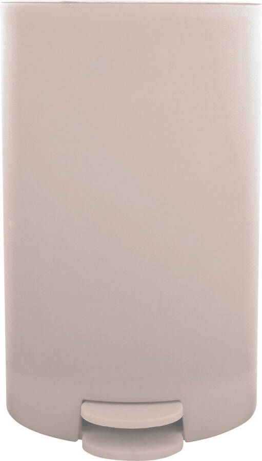 Spirella MSV kleine pedaalemmer kunststof beige 3L 15 x 27 cm Badkamer toilet Pedaalemmers