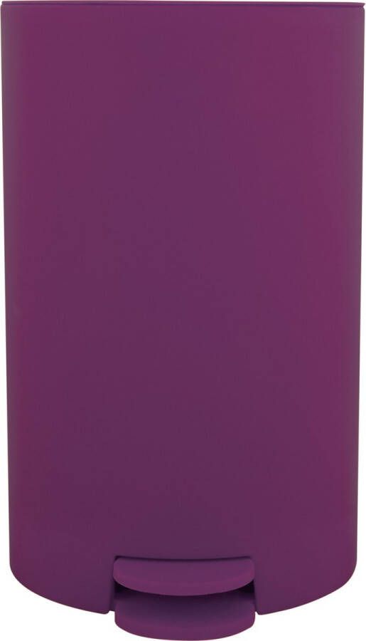 Spirella MSV kleine pedaalemmer kunststof paars 3L 15 x 27 cm Badkamer toilet Pedaalemmers