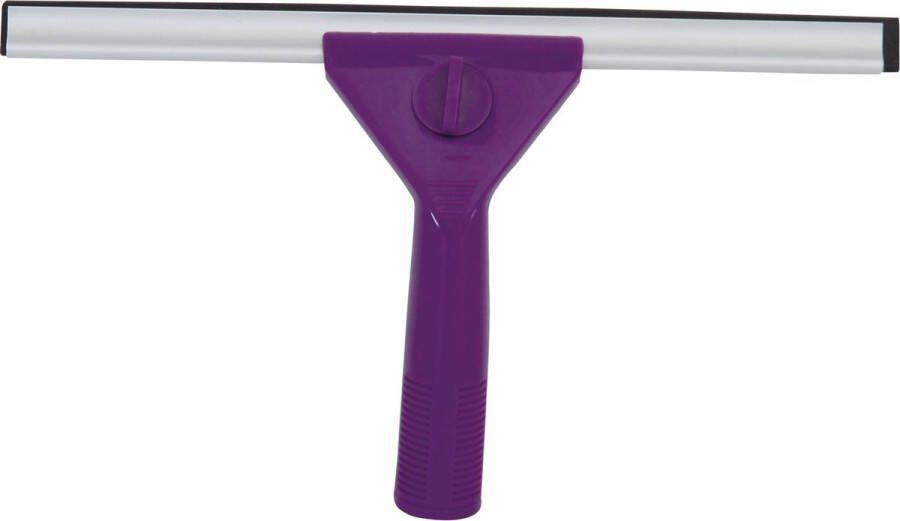 Spirella MSV Raamwisser raamtrekker kunststof handvat paars 24 cm breed Raamwissers