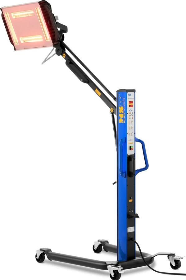 MSW Infrarood verfdroger 4 x 1000 W verwarming Hoogte: tot 240 cm Afstands- temperatuursensor 230 V