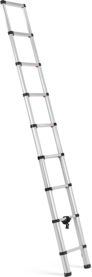 MSW Telescopische ladder 8 treden aluminium hoogte: 0.75 2.60 m