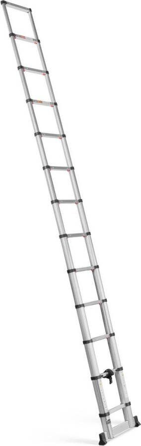 MSW Telescopische ladder 12 treden aluminium hoogte: 0.87 3.80 m
