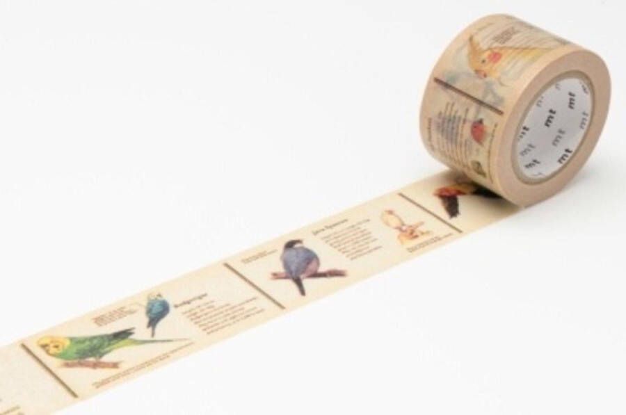 MT Masking tape encyclopedia bird Washi tape met vogels