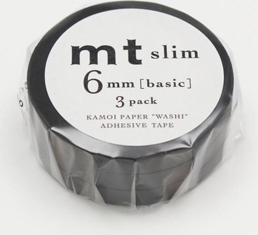 MT Masking tape MT washi tape 3 set black 6 mm