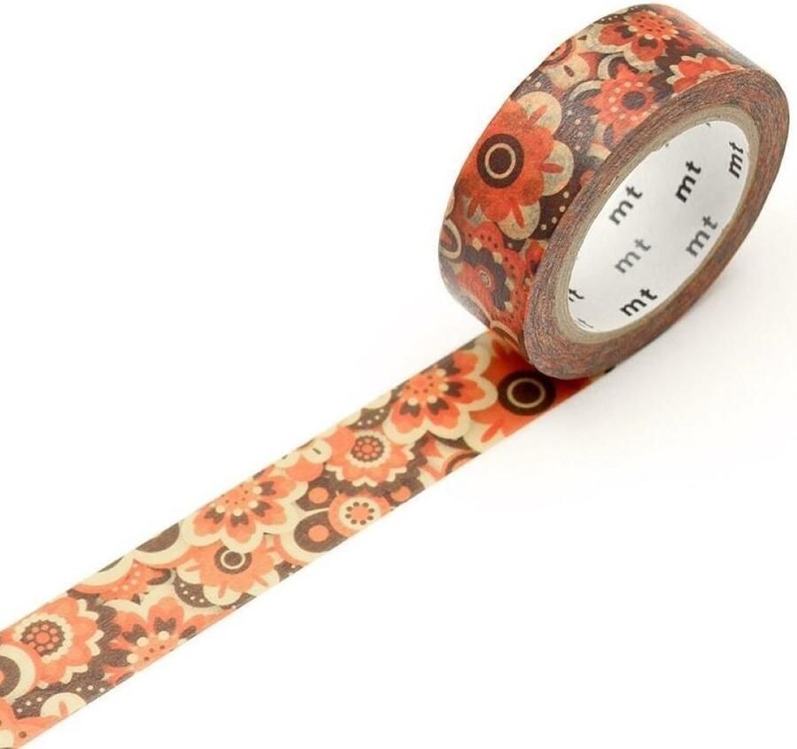 MT Masking tape MT washi tape ex Layered of Flower 1 5 cm x 7 meter Masking tape bloemen