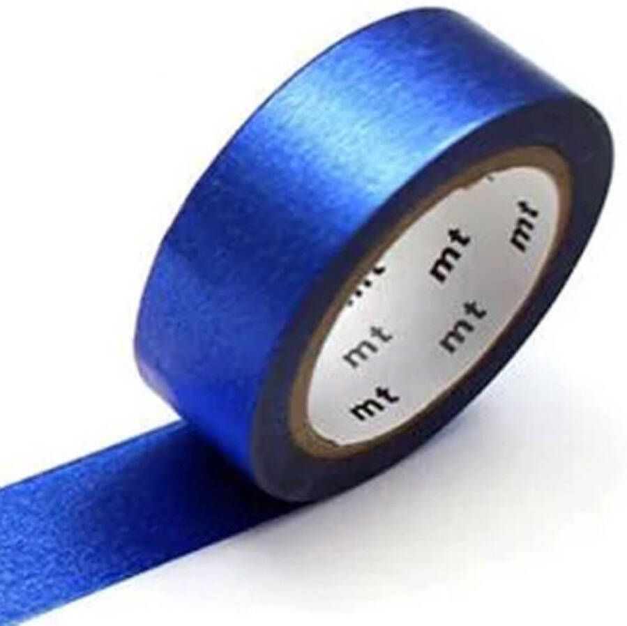 MT Masking tape Washi Tape Blauw met glans 7m series: blue (high brightness)