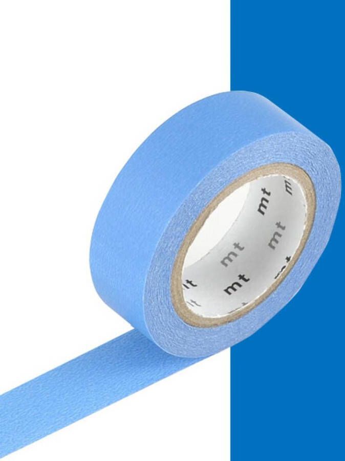 MT Masking tape Washi Tape Blue 10 meter x 1 5 cm. Blauw