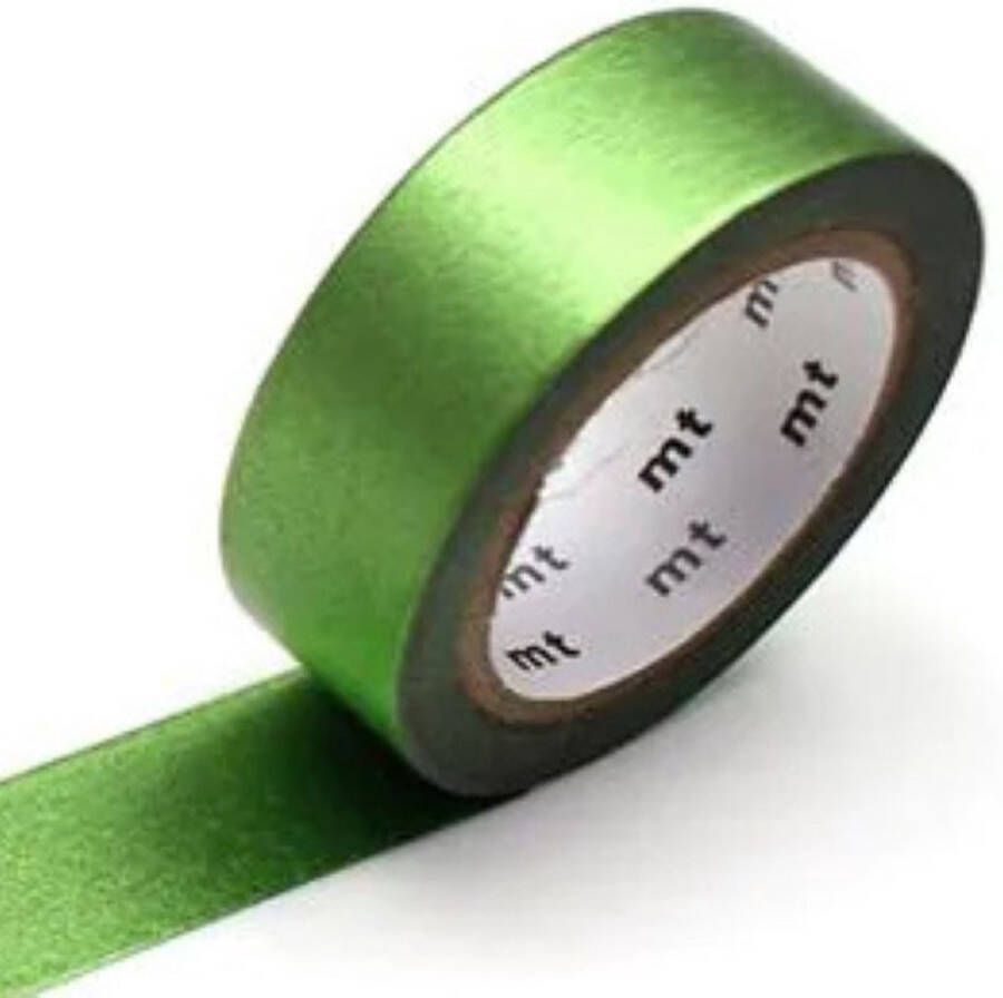 MT Masking tape Washi Tape Groen Geel met glans 7m series: yellow green (high brightness)