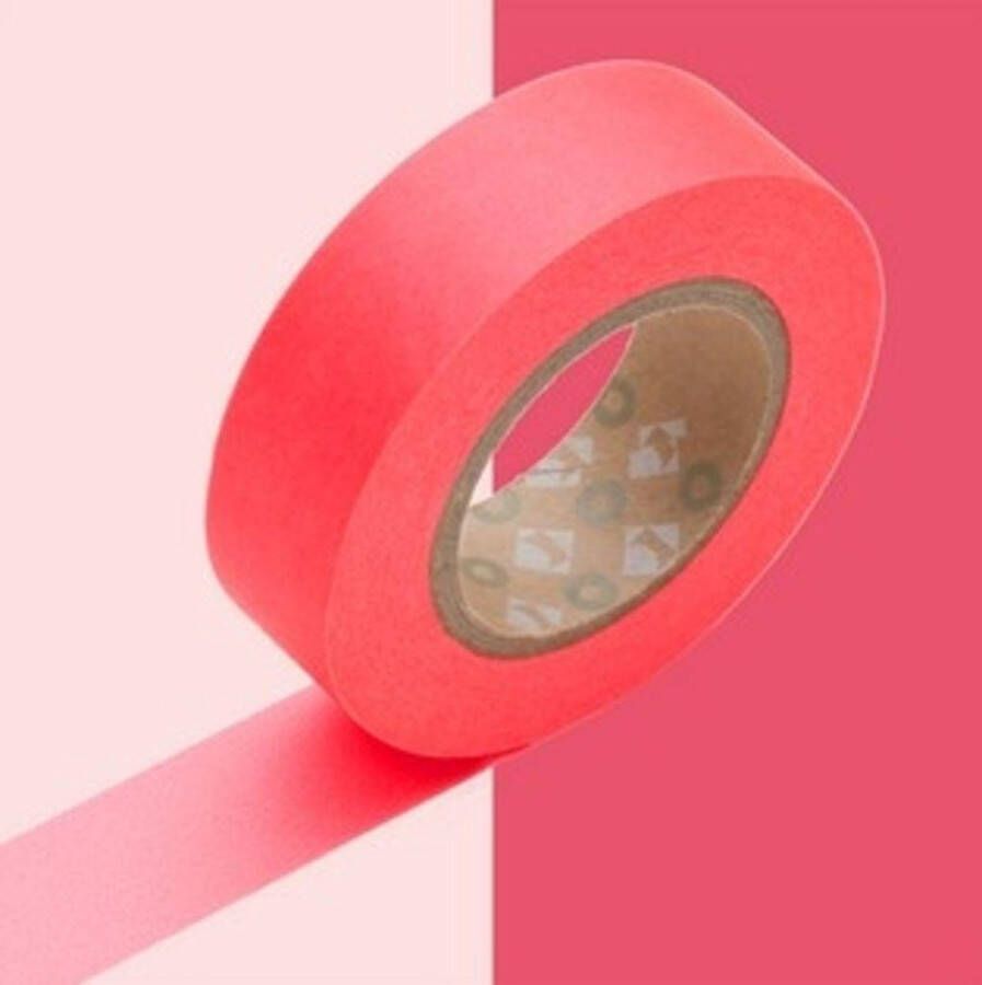 MT Masking tape Washi Tape Knal Rood 10 meter x 1 5 cm. Shocking Red