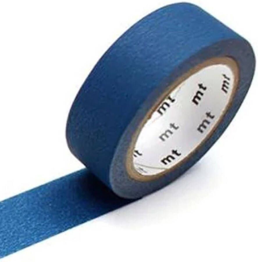 MT Masking tape Washi Tape Matte Duck Blue 1 5 cm x 7 meter Blauw plakband