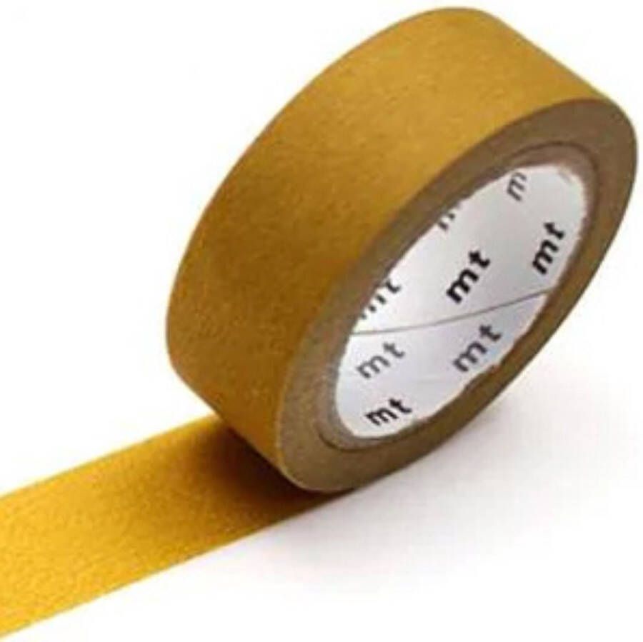 MT Masking tape Washi Tape Matte Mustard 1 5 cm x 7 meter
