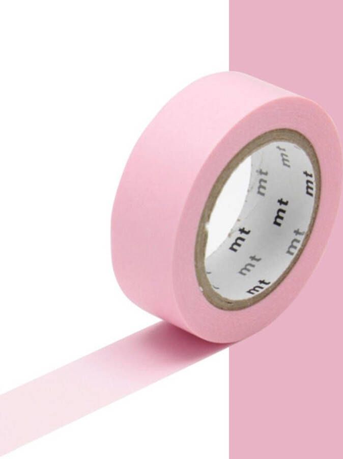 MT Masking tape Washi Tape Roze 10 meter x 1 5 cm. Rose PInk