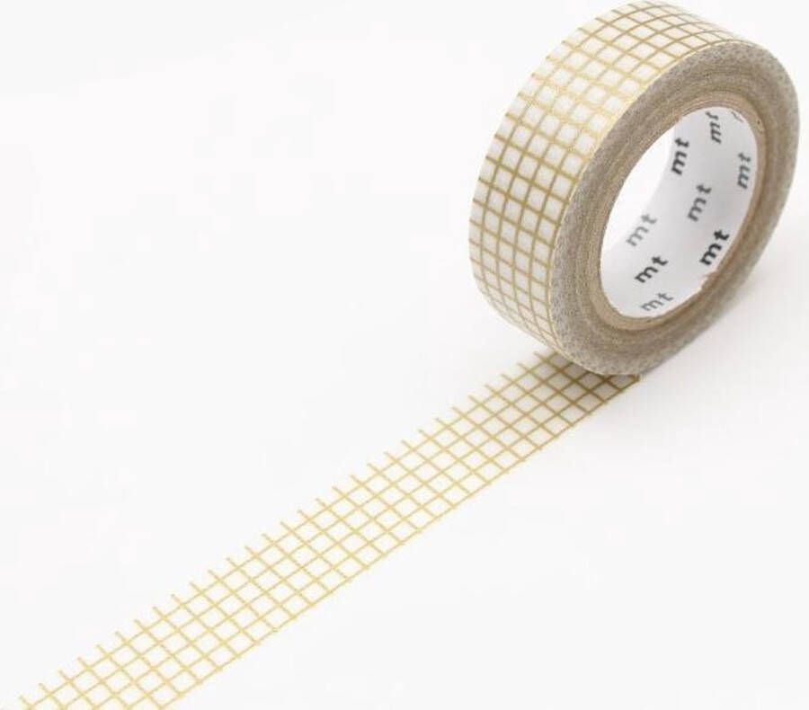 MT Masking tape Washi Tape Ruitje Goud Hougan Gold