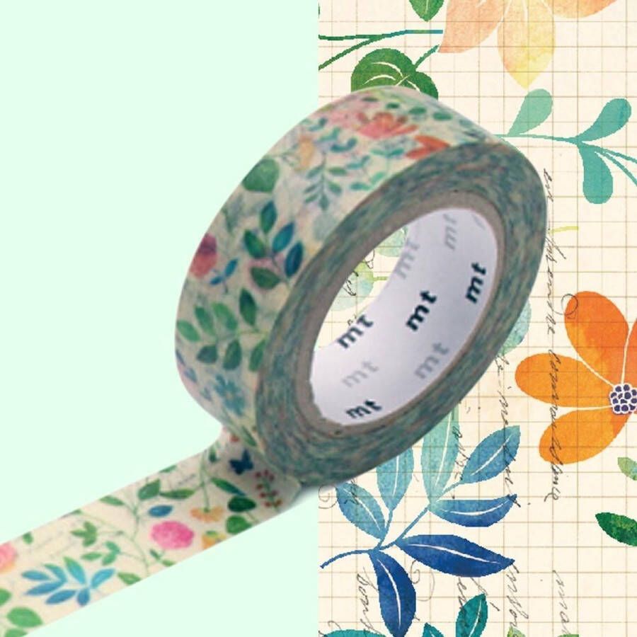 MT Masking tape Watercolor flower Washi tape