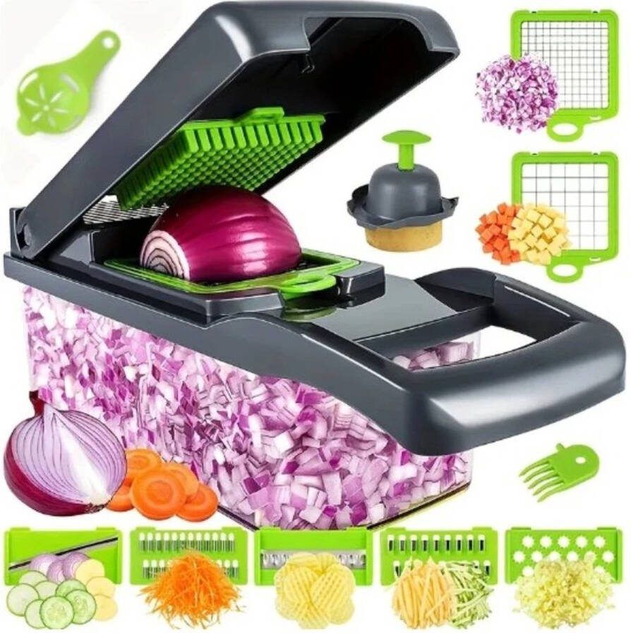 MT Products MT s Groente Snijder Dunschiller Wortel Rasp met Accessoires mand
