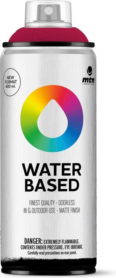 Mtn Water Based Spuitbus verf op waterbasis RV-3004 Bordeaux Red 400ml