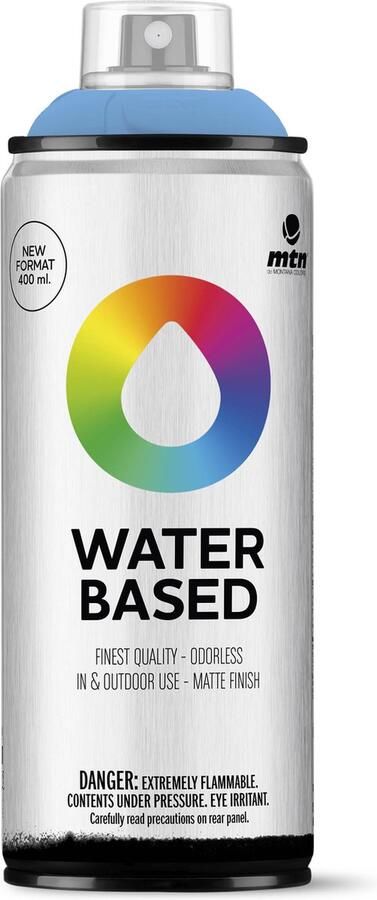 Mtn Water Based Spuitbus verf op waterbasis RV-336 Azul Mikonos 400ml