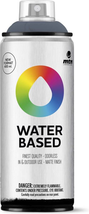 Mtn Water Based Spuitbus verf op waterbasis RV-263 Sputnik Grey 400ml