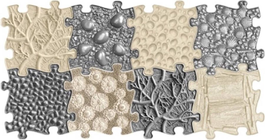 Muffik Orthopedische puzzelmat 8 puzzelstukken verschillende vormen en hardheden + Gratis 1 fles Bio Cleaner 280 ml. Fysio Kinderdagverblijf Naschoolse opvang Oefen therapie Thuis Opa en of Oma Oppas etc