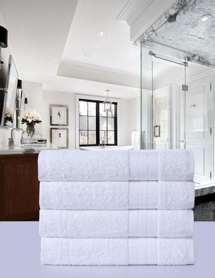 Emotion Handdoeken Uni Katoen walkfrottee bies 500 GSM effen zonder ophangbeugel (4 stuks)