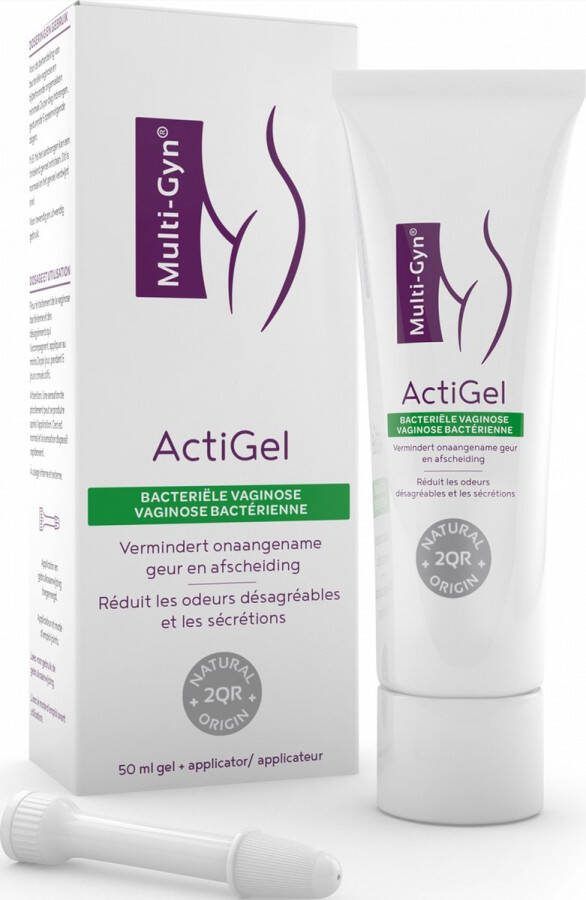 Multi-Gyn Actigel 50 ml Vaginale Schimmelbehandeling tegen bacteriele vaginose Intieme Hygiene voor Vaginale Gezondheid effectief tegen vaginale jeuk geur en afscheiding Direct verzachtende werking Klinisch bewezen