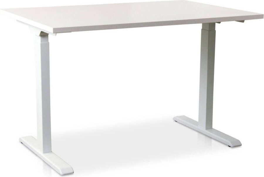 Multi Ratio Zit-sta bureau snelslinger verstelbaar MRC FAST FLEX 120 x 80 cm frame wit blad wit