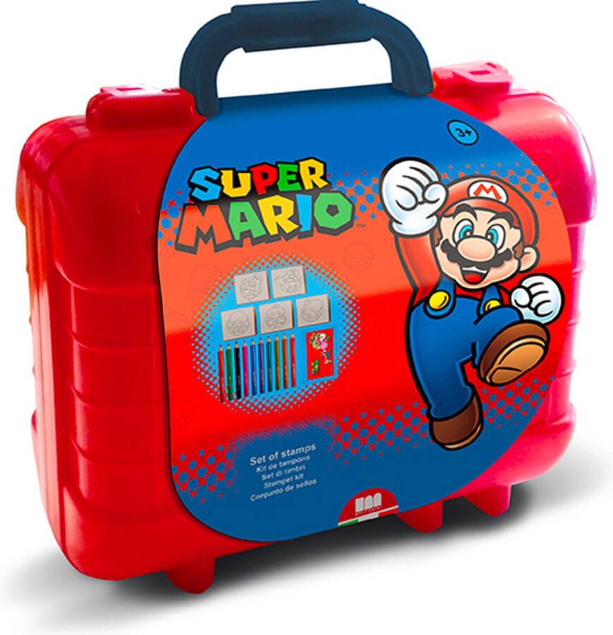 Nintendo Super Mario Kleuren Stempel Kleurkoffer