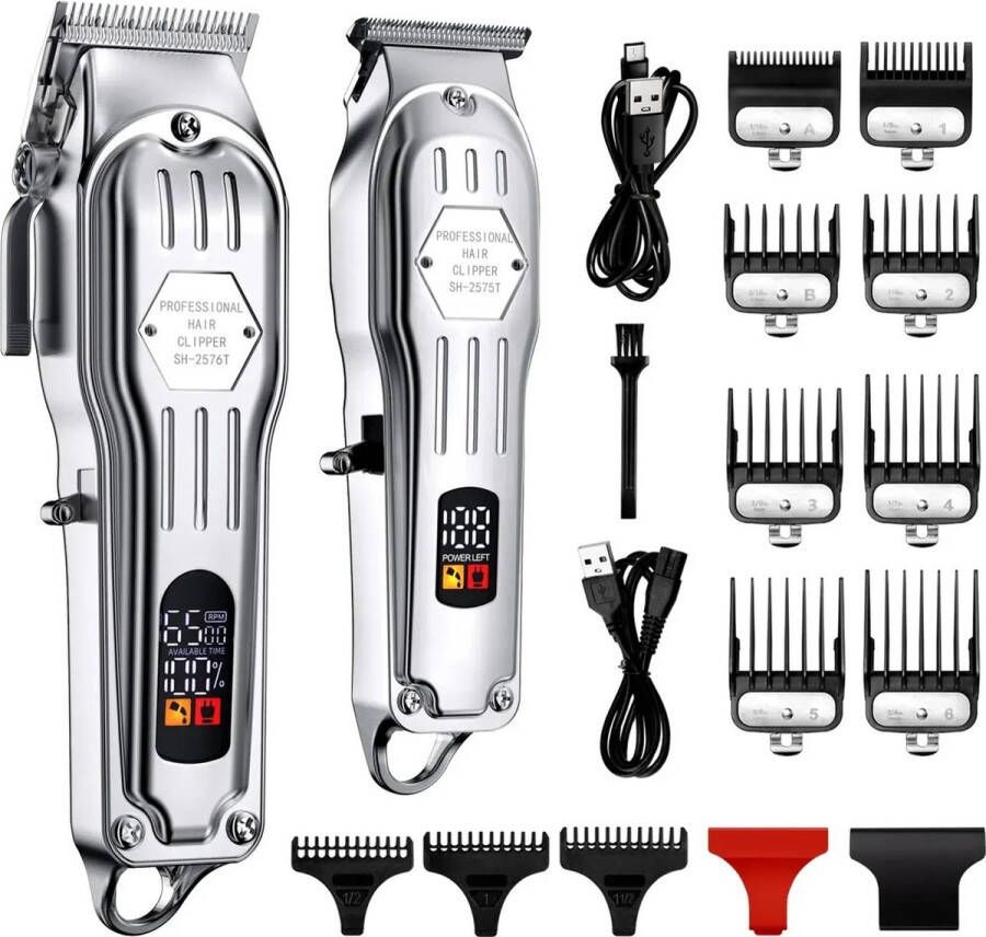 Multis Tondeuse Mannen Tondeuse Hoofdhaar Bodygroomer Mannen Baardtrimmer Complete Set Met Opzetkammen