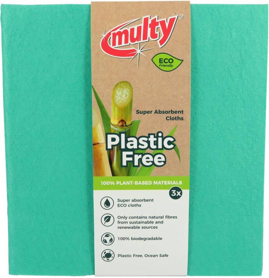 Multy Eco vriendelijke vaatdoeken 38x40cm 3-pack
