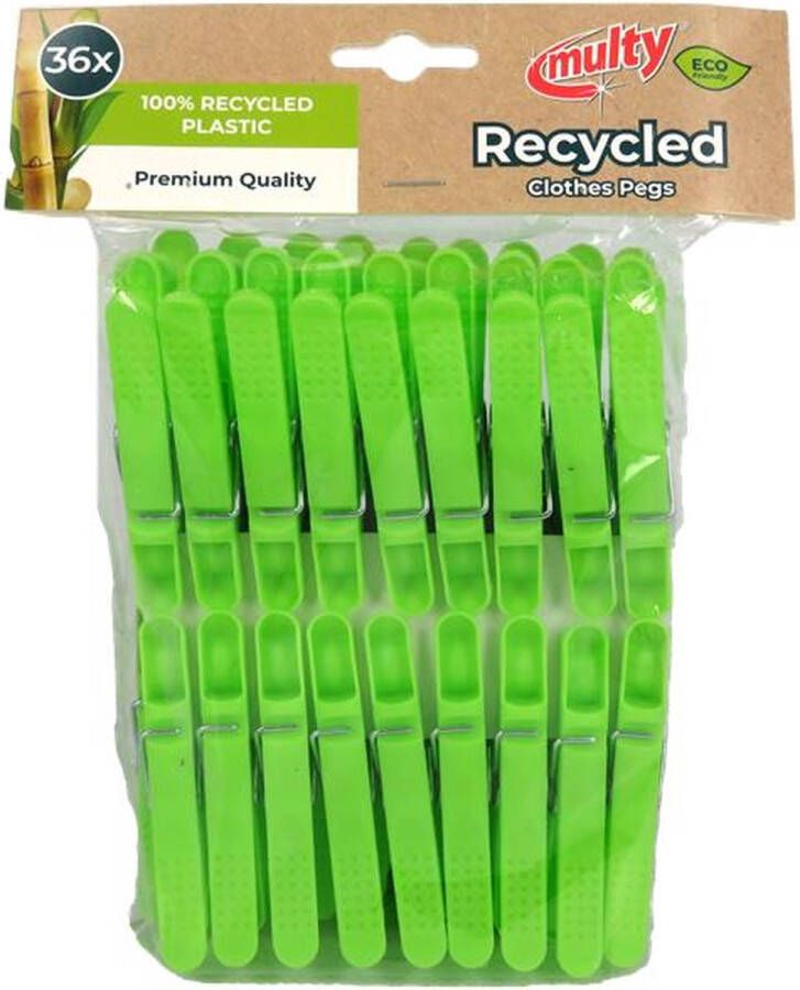 Multy Wasknijperset 36-delig gerecycled plastic