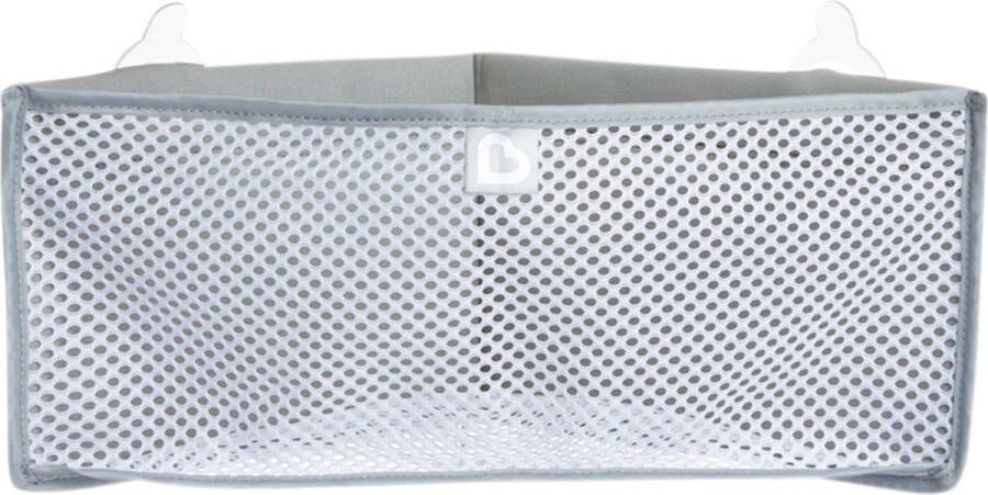 Munchkin High 'n Dry Opbergnet voor Badspeelgoed Badorganizer Makkelijk Badspeelgoed Opbergen! Sterke Zuignap Exclusief Speelgoed Grijs