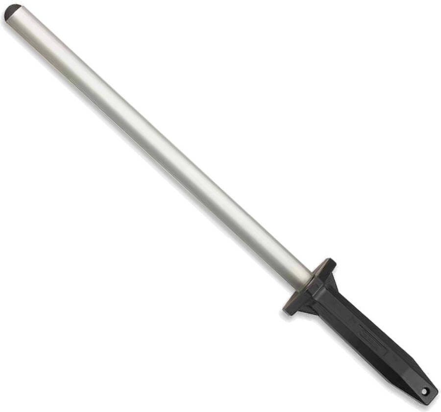 Mundial Diamanten Aanzetstaal Ovaal 26 cm Zwart Handvat
