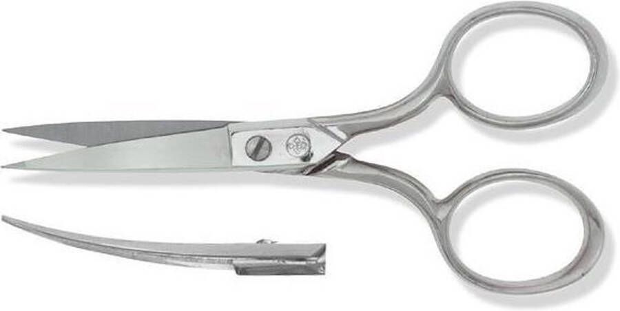 Mundial Gesmede Borduurschaar Gebogen 10 cm RVS Type 0427-4