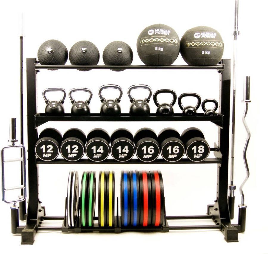 Muscle Power Multi Opbergrek Opbergsysteem Zwart