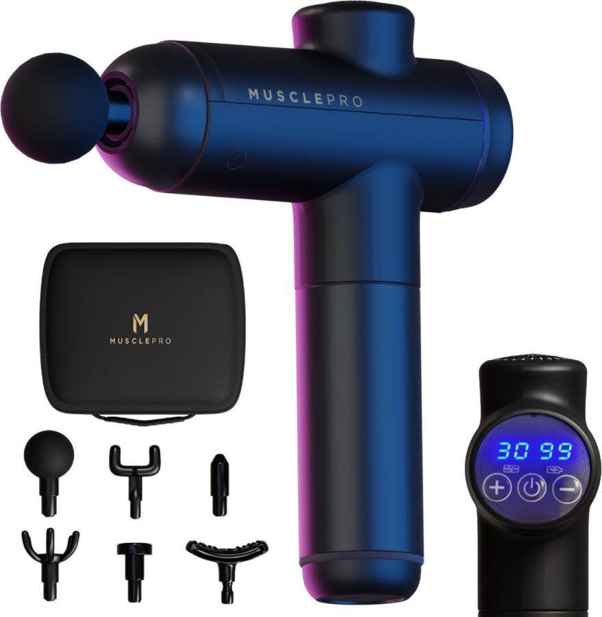 MusclePro Lite professioneel massage apparaat massage pistool spier massage sport massage 6 mondstukken