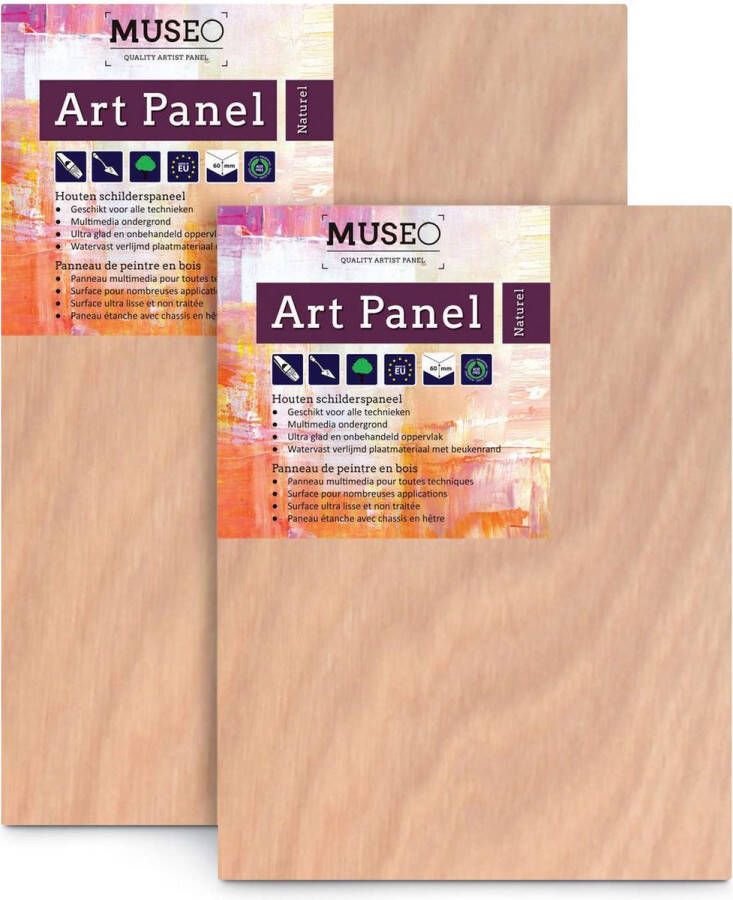 Museo Art Panel Naturel – Houten Schilderspaneel 25x30cm 30mm