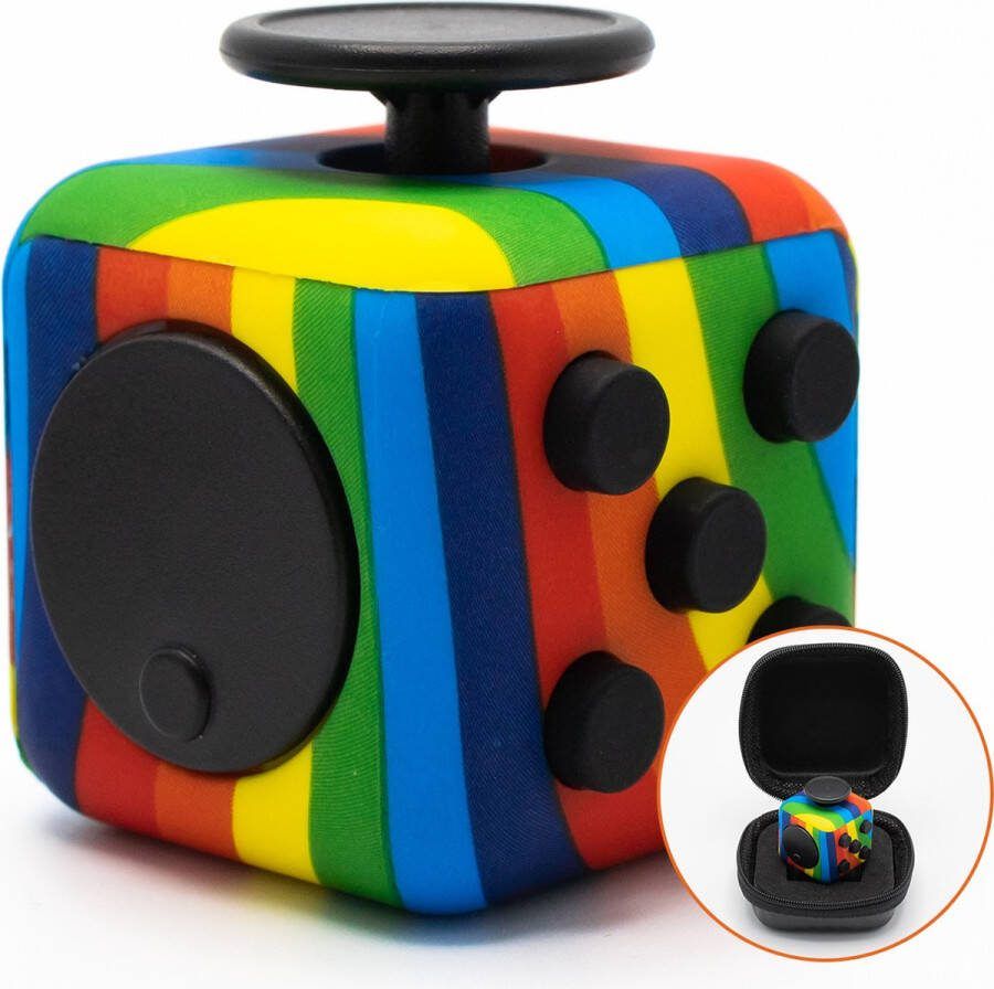 Must-Have for Kids Fidget Cube Rainbow kado Kleine Cadeautjes Speelgoed Fidget Toys Speelgoed Jongens & Meisjes Montessori Speelgoed Anti Stress Speelgoed 4 Jaar 5 Jaar 6 Jaar 7 Jaar 8 Jaar Duurzaam Speelgoed Kado Speelgoed Voor Onderweg