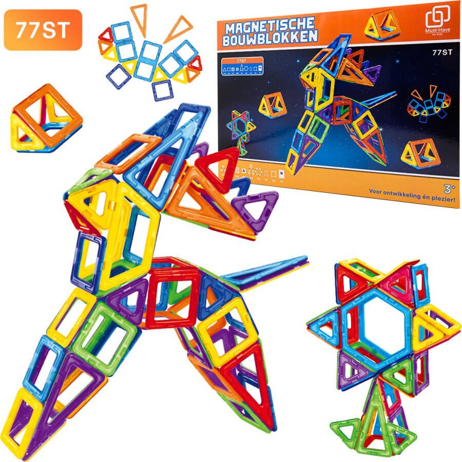 Must-Have for Kids Magnetische Bouwblokken 45 st. Kerstcadeau Montessori Speelgoed Meisjes & Jongens Magnetic Blocks Magnetisch Speelgoed Magnetic Tiles Magnetic Toys 7 Jaar 9 Jaar 10 Jaar Bouwen Speelgoed Magnetische Bouwstenen