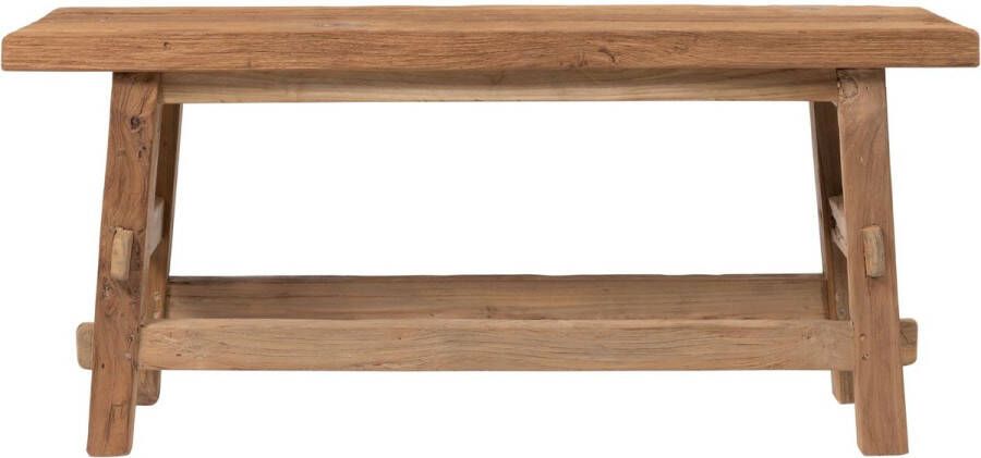Must Living Bench Tuscany 45x100x29 cm rustic recycled teakwood top 4 cm