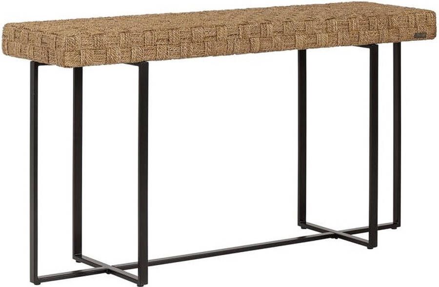 Must Living Console Chess 75x140x40 cm natural abaca iron frame knock down